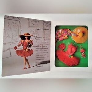 BARBIE Classique Flower Shower Red Outfit Dress